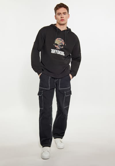 TUFFSKULL Sweatshirt Heren zwart