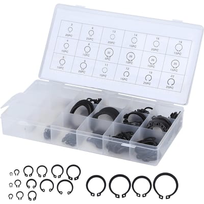 300 stuks 2-32mm E Clip Borgring Kit Externe Borgring Assortimentsset