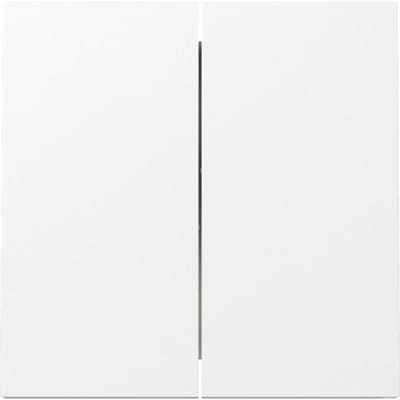 Gira F100 Dubbele Wip Schakelaar Afdekking Puur Wit - 329570