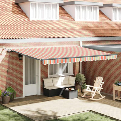 vidaXL - Uitschuifbare - luifel - Meerkleurig - 450 - × - 300 - cm - Polyester
