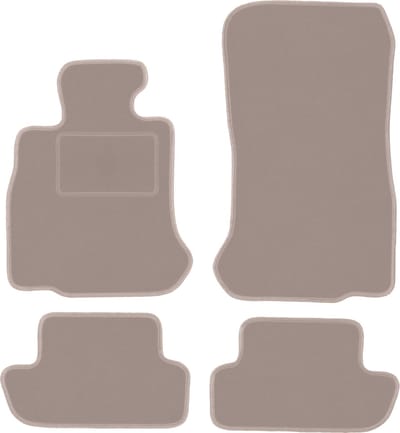 Beige velours vloermatten voor: BMW 6 F13 Coupé (2011-2018)
