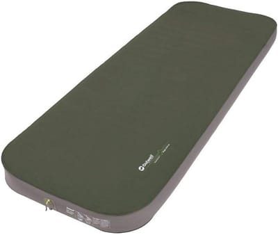 Enkel Luchtbed 10cm Olijf Groen voor Comfortabel Slapen