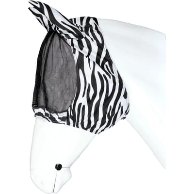 Horka Vliegenmasker Eczeem Zebra Pony Mesh Zwart/wit