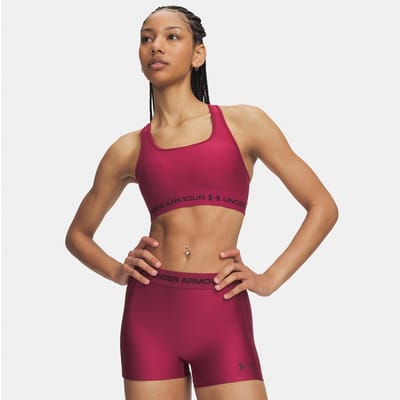Under Armour Crossback Sportbeha Met Medium Impact Rood L Vrouw