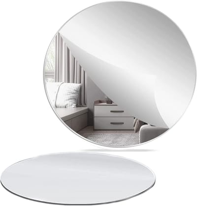 Ronde Acryl Spiegeltegels 30 cm - Verwijderbare Zelfklevende Wandspiegels voor Decoratie in Huis, Slaapkamer en Woonkamer