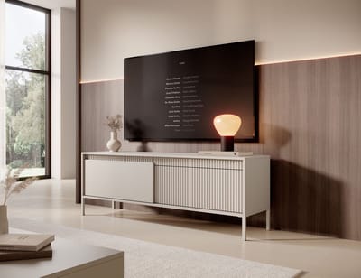 Meubella - TV-Meubel Saran - Beige - 153 cm