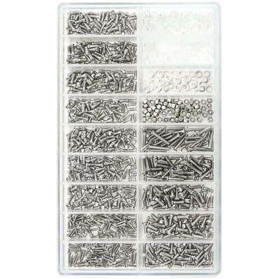 Brillen Reparatie Schroeven Zonnebrillen Reparatie Kleine Schroeven Kit Roestvrijstalen Gereedschapsset Over Only screws set gray