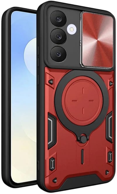 Hoesje geschikt voor Samsung Galaxy S25 FE - Techsuit CamGuard Pro Back Cover - Rood