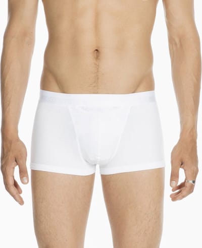 HOM HO1 boxer briefs (1-pack) - heren boxer kort met horizontale gulp - wit