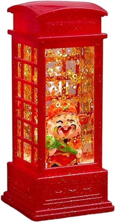 Nieuwjaarslicht - Bureaulamp Feestlamp - Sfeer Verhogend - Traditionele Symbolen - 13 cm Hoog - Gouden God van Rijkdom