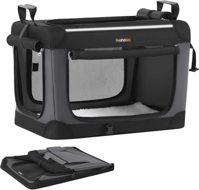 uJOY Transport tas voor kleine honden - Geschikt voor honden en huisdieren tot 15 kg - Reflecterende details - Opvouwbaar ontwerp