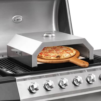 vidaXL - Pizzaoven - met - keramische - steen - voor - gas-/houtskoolbarbecue