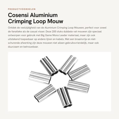 Dailygoods- Vissen Mouwen 200 stks - Dubbele Vat Mouwen - Koper Buis Connector - Corrosiebestendig - Hoogwaardig Materiaal - Braamvrij Afwerking - Hengelmouwen
