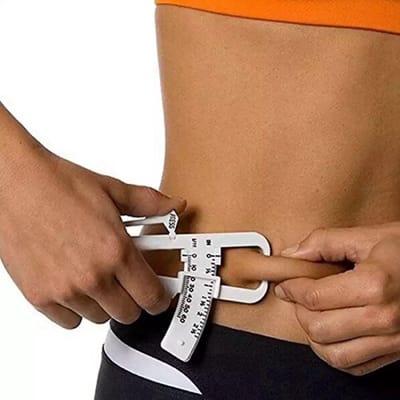 Vetpercentagemeter | Huidplooimeter I Caliper | Lichaamsvet meter | Vetmeter I Inclusief Handleiding I Wit