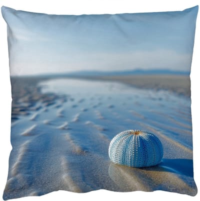 Sierkussens - Kussentjes Woonkamer - 50x50 cm - Strand - Schild - Water - Blauw