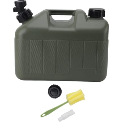 Camping Watercontainer 10L Grote Capaciteit Vierkant Groen Autowateropslag Draagvat met Kraan L