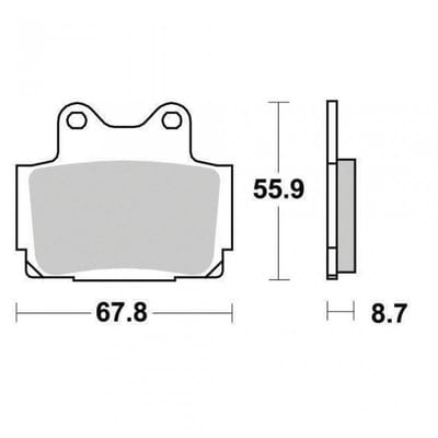 Plaquette de frein Ferodo pour Moto Yamaha 250 TZR 2MA/2XW 1987 à 1992 AR Neuf