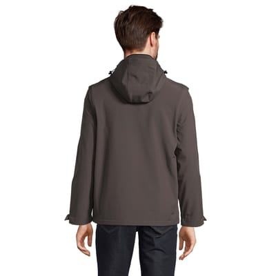 SOLS Unisex volwassen Falcon 3 in 1 Soft Shell Jas (Houtskool Grijs Effen)