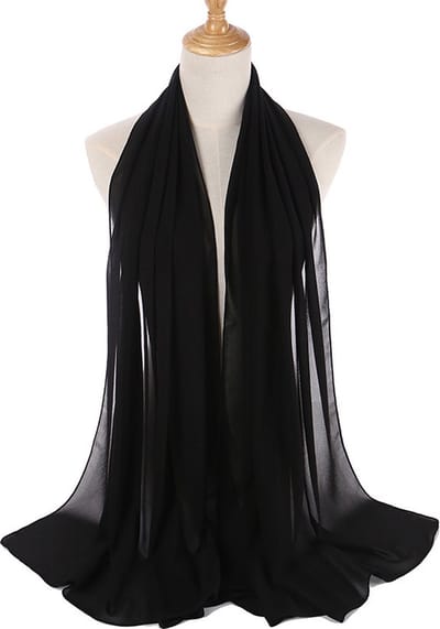 Cabantis Hoofddoek Sjaal - Hijab - Sjaal dames - Zwart