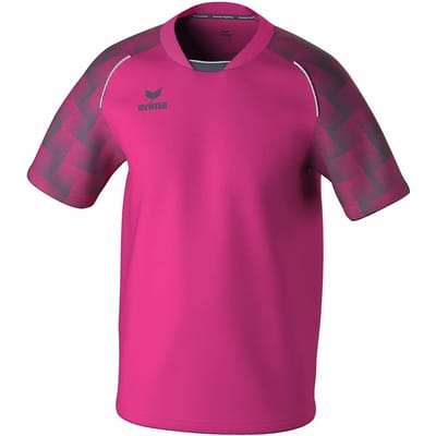 Erima Evo Star Shirt Korte Mouw Kinderen - Fluo Roze / Slate Grey | Maat: 140