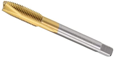 M8 x 1mm Helical Point Plug Tap voor Draadbewerking, HSS Titanium Gecoat, 3 Vleugels, Precisie Draadfrees voor Metaalbewerking