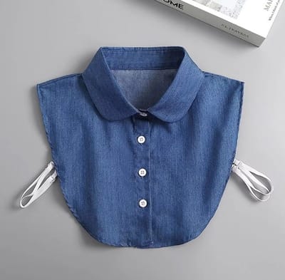 Actie4you® - Losse kraag - Blouse kraagje - Nep los kraagje – Nep Kraagje – Ronde kraag - Blauw