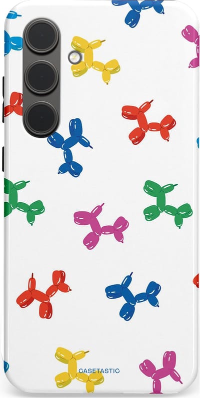 Casetastic Hoesje Geschikt voor Samsung S24 Plus - Stijlvolle Beschermende Duo-layer Case - Ballonnen hondje
