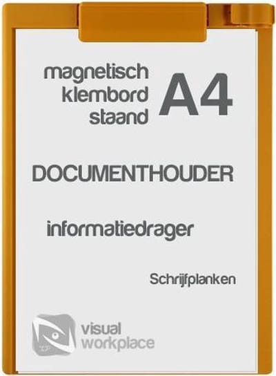 Klembord magnetisch A4 (staand) - Geel