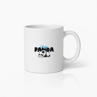 Slaperige Panda Mok – Schattige Dieren Koffiebeker voor Ontspannen Ochtenden