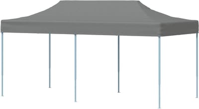 Pop-up Tuintent - Feesttent Paviljoen - Buitenfeesten Organiseren - Snel Opzetbaar - 291 x 580 x 315 cm - Antraciet