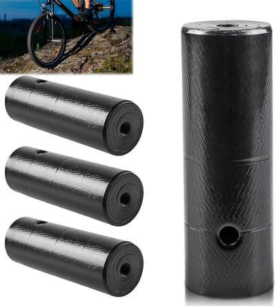 Fiets Pegs - Voetsteunen Fiets - Stunt Rijden - Antislip Grip - 110mm x 38mm - Zwart
