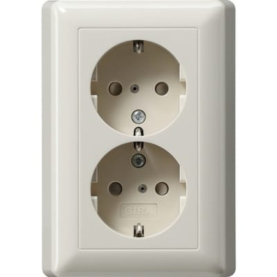 Gira wandcontactdoos systeem 55 (WCD-schakelmateriaal) - 078301 - E2FX4