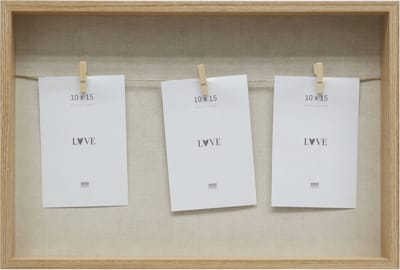 Deknudt Frames memobord S68UD3 E3 - naturel houtkleur - houten knijper