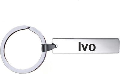 Sleutelhanger Met Naam - Ivo - RVS