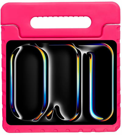 Cazy tablet Hoes Kinderen geschikt voor iPad Pro 13 (2025 / 2024) M5 / M4 - Kinderhoes Tablet Classic - Roze