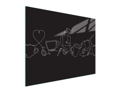 TMK ArtDeko - Snijplank - Glas - 52x40 cm - Zwart