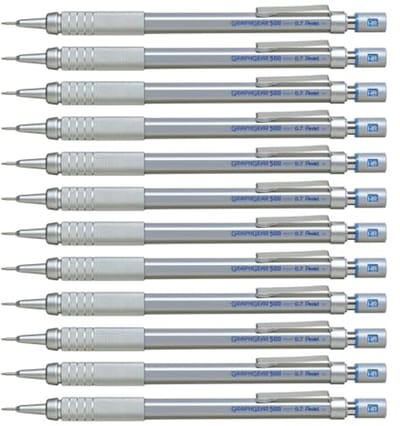 Mechanisch potlood 0.7 mm met metalen grip en instelbare hardheidsindicator
