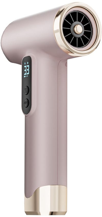 Professionele draadloze föhn - 3 snelheden en 3 temperaturen, USB oplaadbare batterij, föhn 200W, draagbare föhn met digitaal scherm voor vrouwen, strand en kamperen-