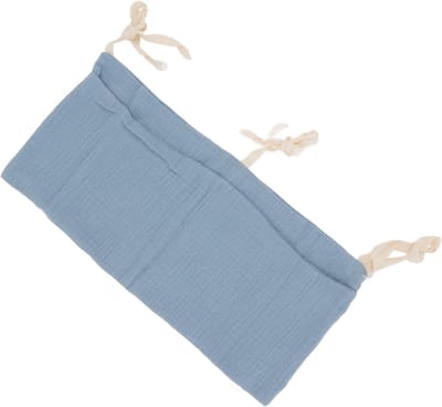 Hangzak Babybed - Opbergtas Baby - Babykamer Organiseren - Wasbaar Katoenen Doek - 38 x 18 cm - Blauw Zwart