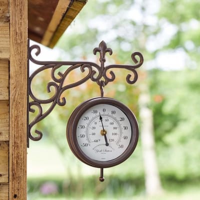 Romeins Wandklok en Weermanometer voor Binnen en Buiten