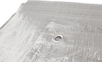 Dekzeil Waterdicht - Beschermhoes Tarp - Buiten Beschermen - Versterkte Duurzaamheid - 2 x 3 Meter - Zilver