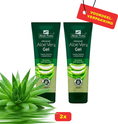 Aloe Pura Aloe Vera Gel - 2x100ml voordeelverpakking