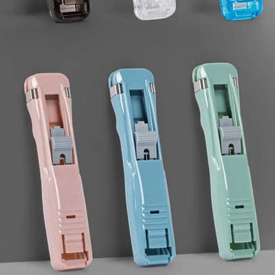 Agrafeuse à main réutilisable sans trace, classeur de livres papier, bureau, classeur d'étudiant, outils de reliure, accessoires de fournitures vert