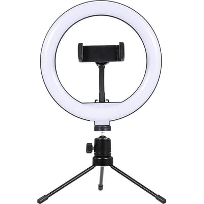 8 inch LED Desktop Video Ringlicht Selfie Lamp Met Desktop Statief Standaard USB Stekker Voor YouTube Tik wit