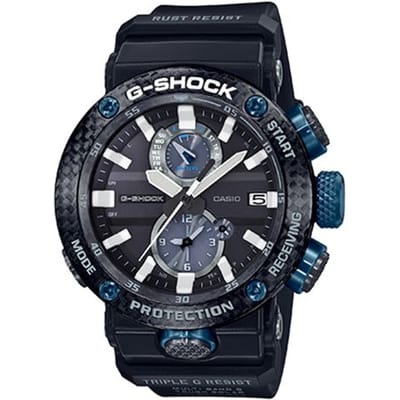G-Shock 200M Waterdicht Casual Mode Zonne-kwartsuurwerk Harsen band Horloge Mannen horloges Zwart GWR-B1000-1A1PR Blue gray