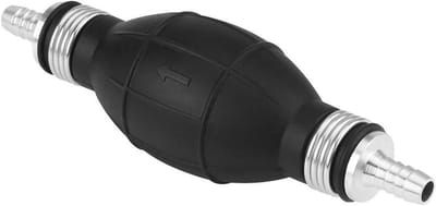 Rubberen Brandstofpomp - Handpomp Primer - Brandstof Overbrengen - Dubbele Afdichting Ontwerp - 15 cm - Zwart