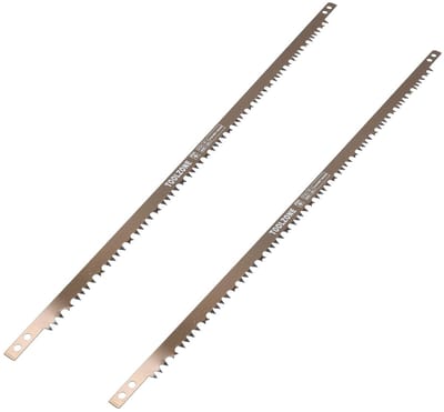 Boogzaagblad 2 Pack - Zaagblad Hout - Takken Zagen - Gelegeerd Staal - 610mm Lengte - Zilver