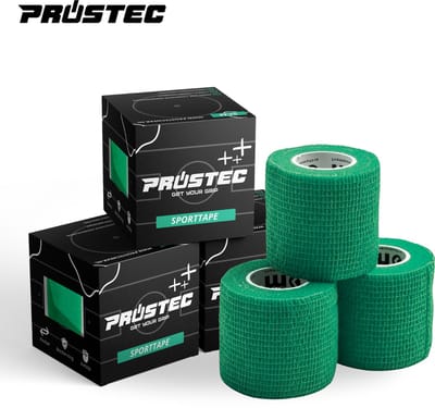 Prostec Sporttape voor Voetbal – Voetbaltape - Sokkentape – 3 Stuks – Groen