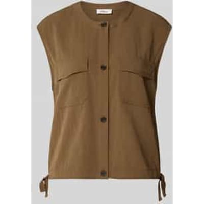 relaxed fit bodywarmer met tunnelkoord