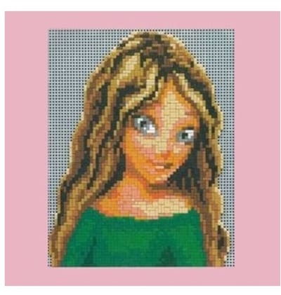 Stickit Trendy Girls - Vivien, ca. 1.750 steentjes, compatibel met Ministeck